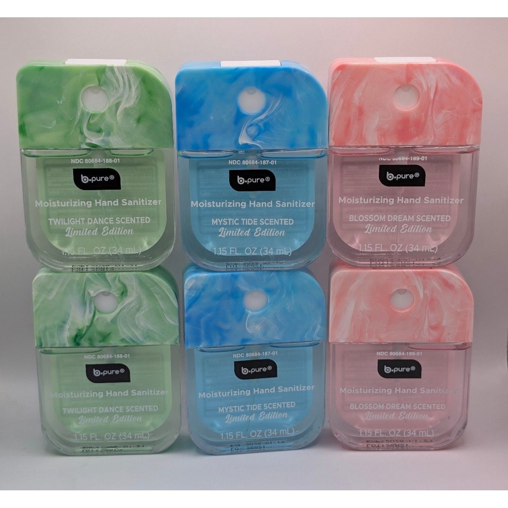 ✨ New Biopure Moisturizing Hand Sanitizer Lot of 6 Limited Edition ✨